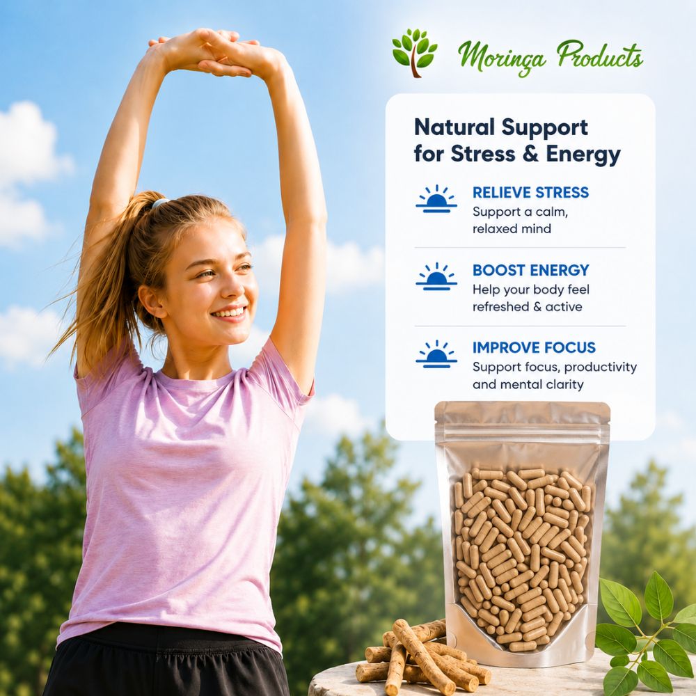 Ashwagandha Powder in Vegetable Capsules