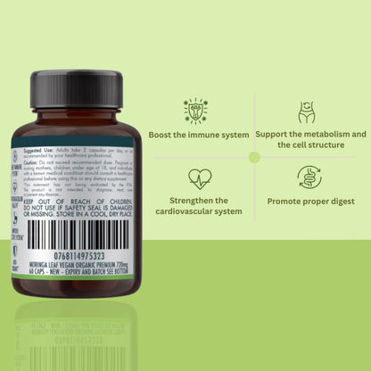Nutra Nourished Australian Moringa Capsules 60 Pack