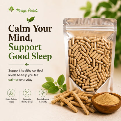 Ashwagandha Powder in Vegetable Capsules