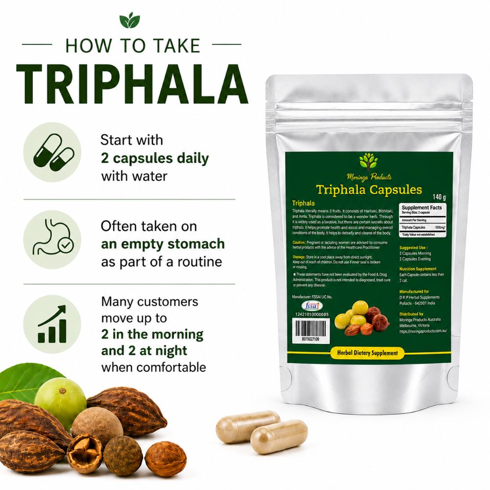 Triphala in Vegetable Capsules 140g
