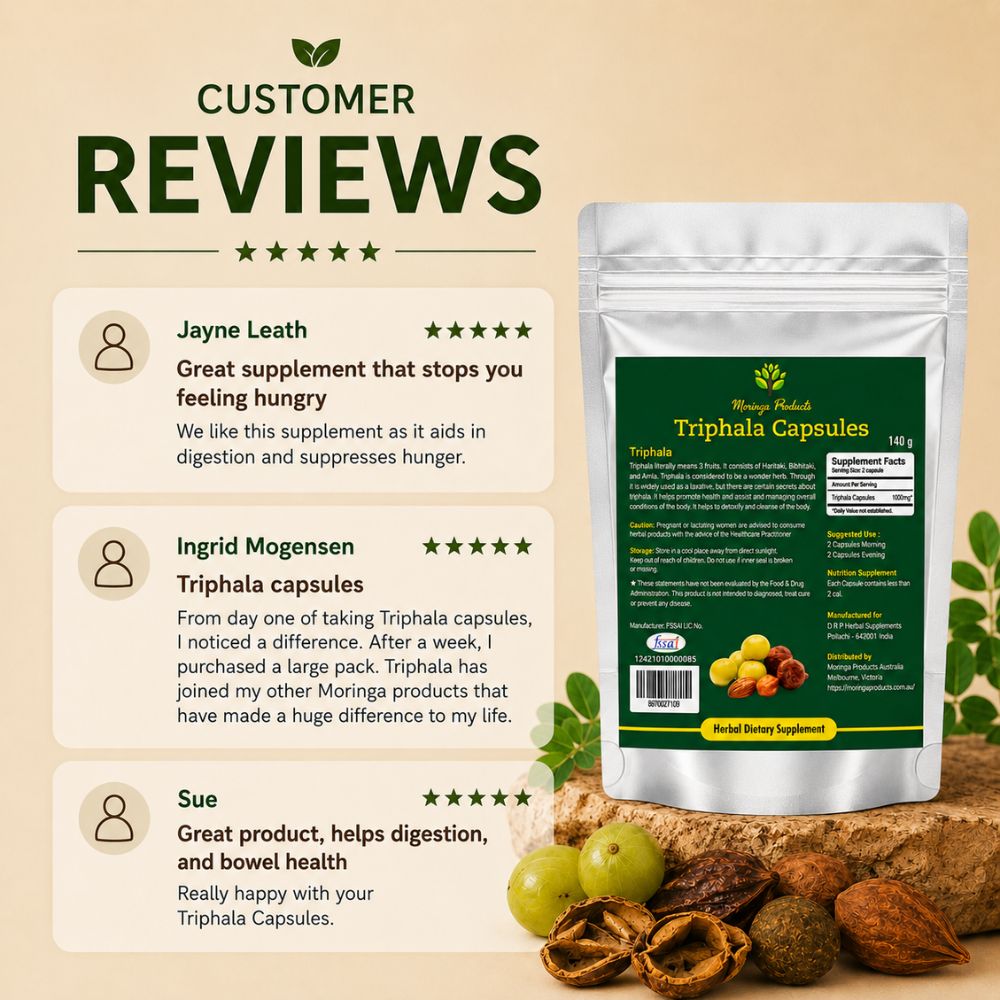 Triphala in Vegetable Capsules 140g