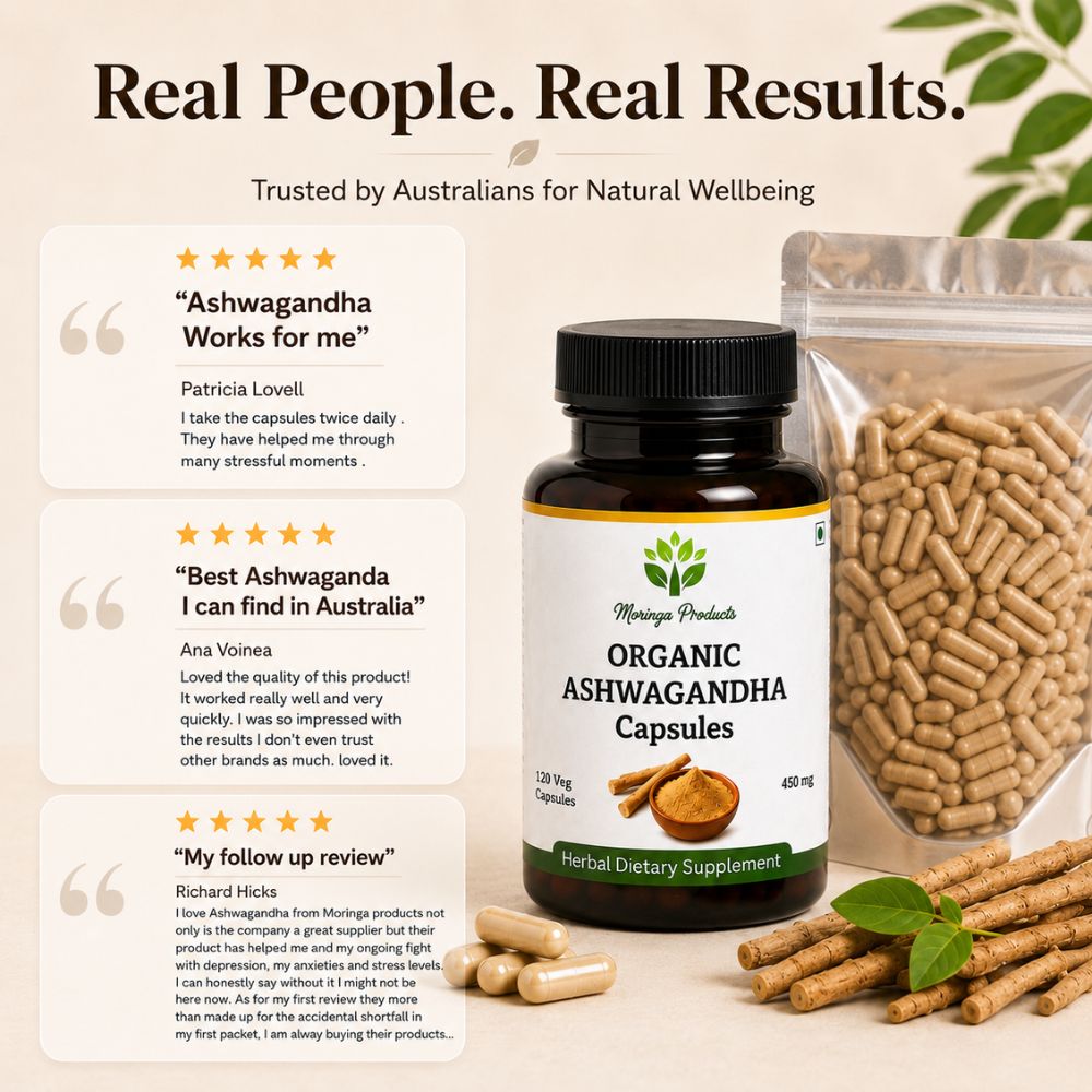 Ashwagandha Powder in Vegetable Capsules