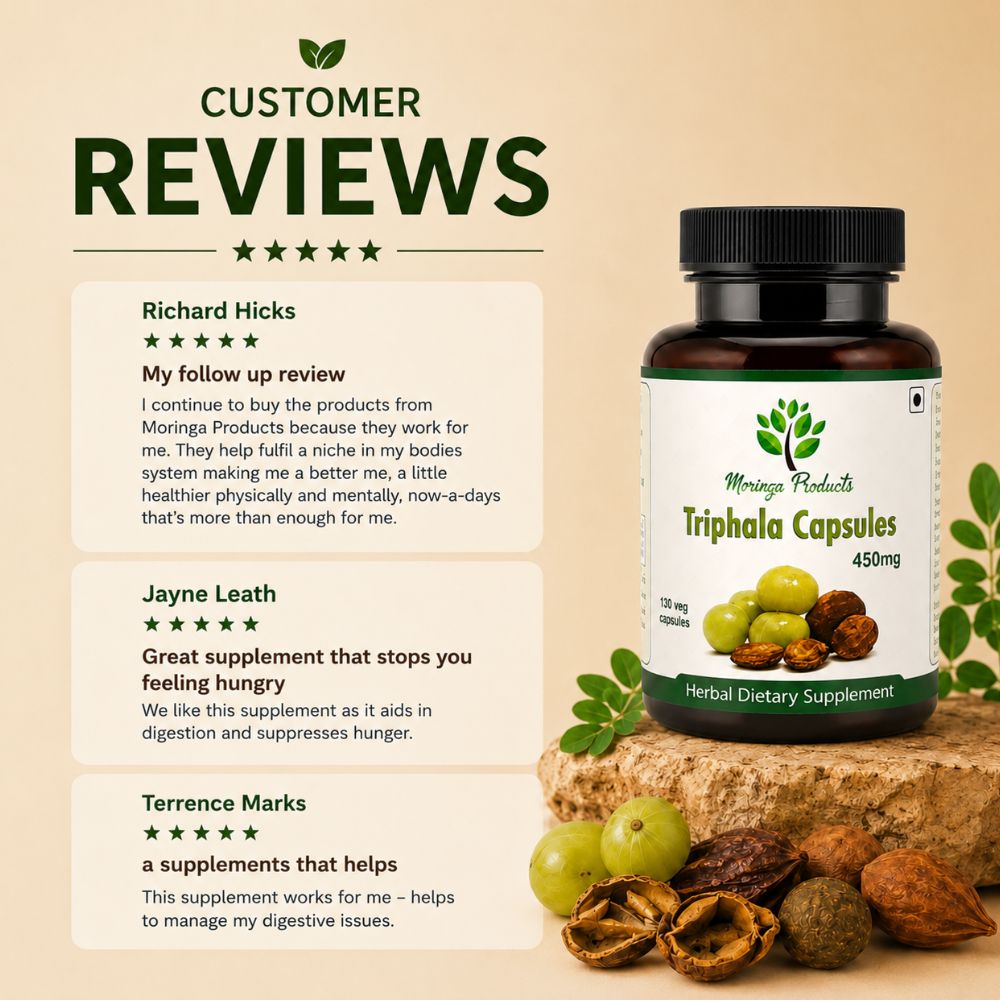 Triphala in Vegetable Capsules