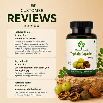 Triphala in Vegetable Capsules