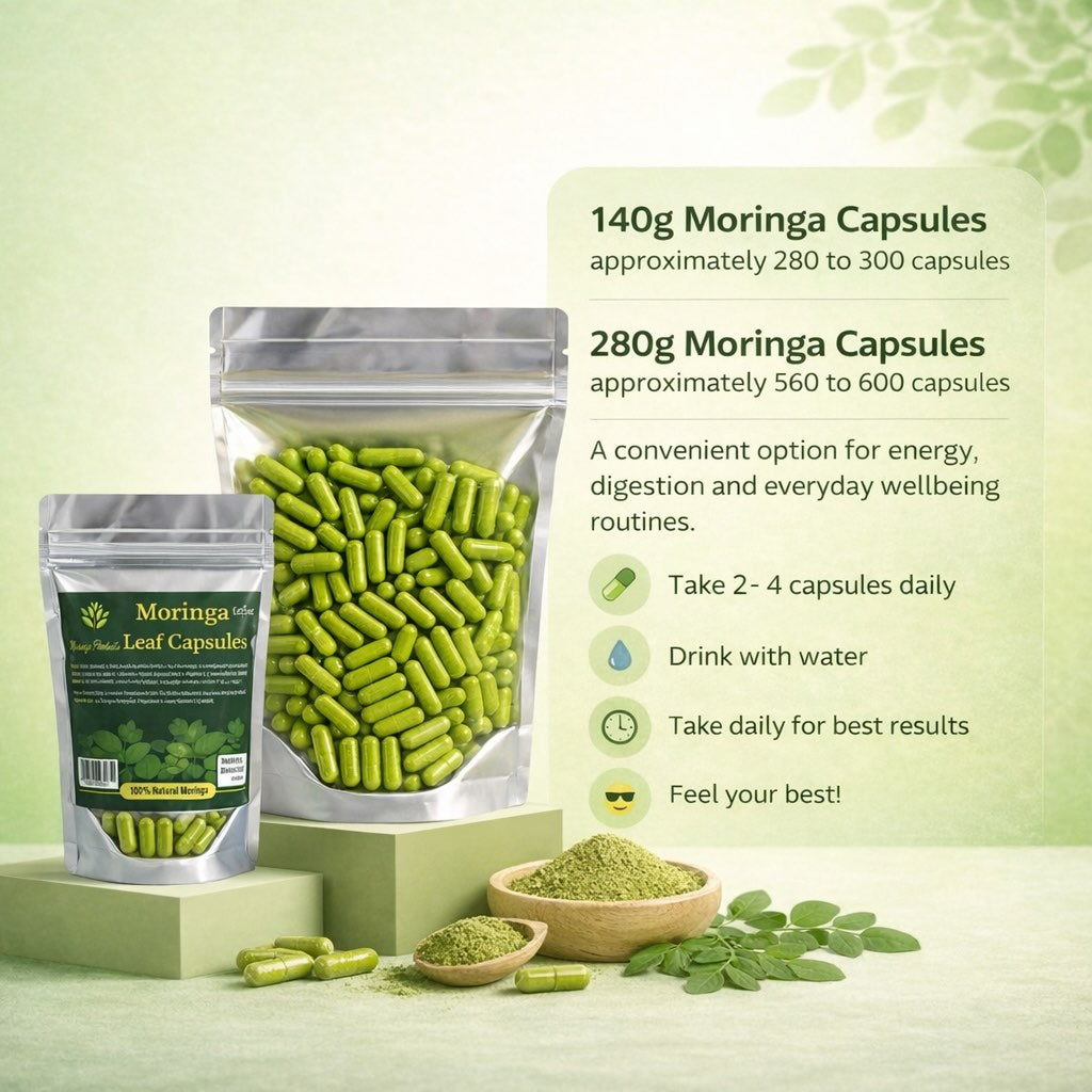 Organic Moringa Leaf Capsules