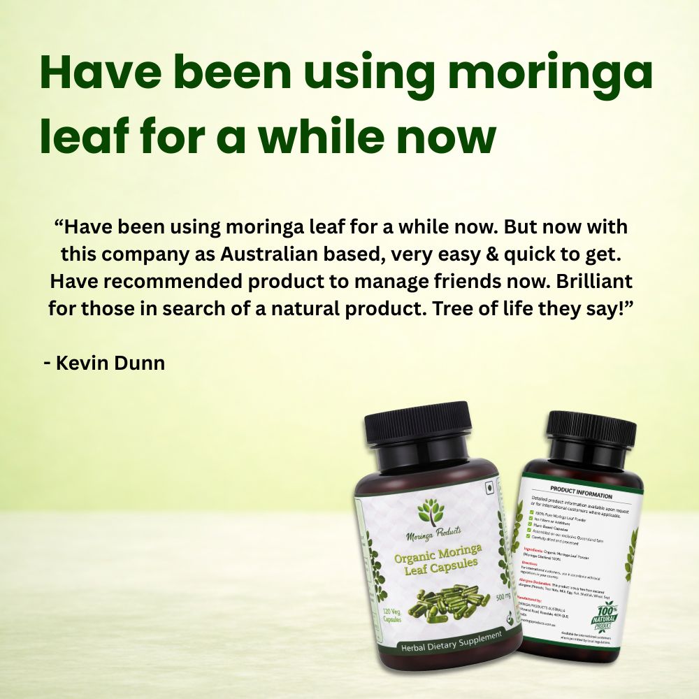 Organic Moringa Leaf Capsules
