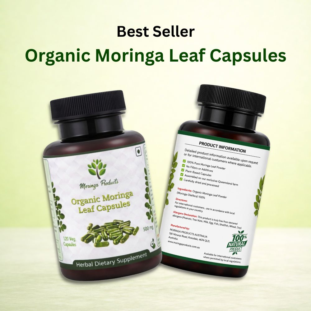 Organic Moringa Leaf Capsules