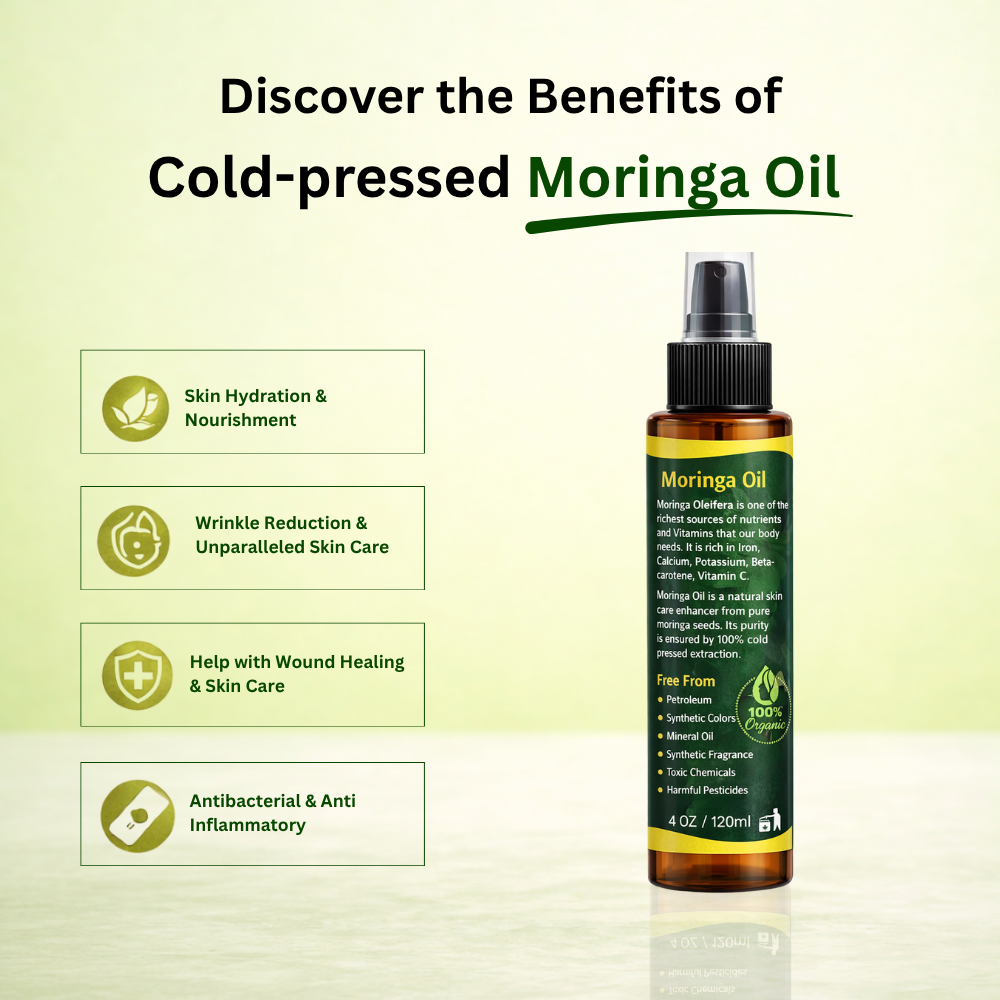 Cold Pressed Moringa Oil