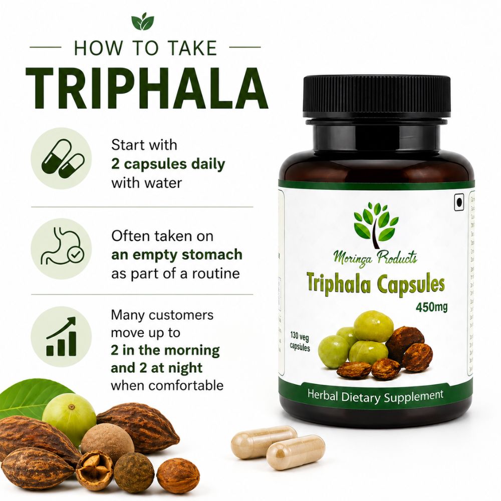 Triphala in Vegetable Capsules