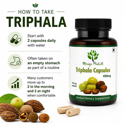 Triphala in Vegetable Capsules